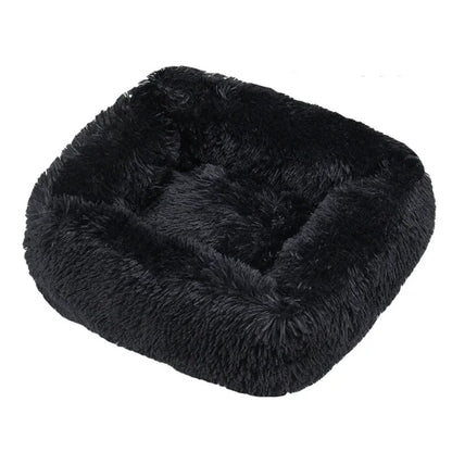Luxury Dog Bed Square Dog Beds Long Plush Dog Mat Beds for Small Medium Large Dogs Supplies Pet Dog Calming Bed Washable Kennel