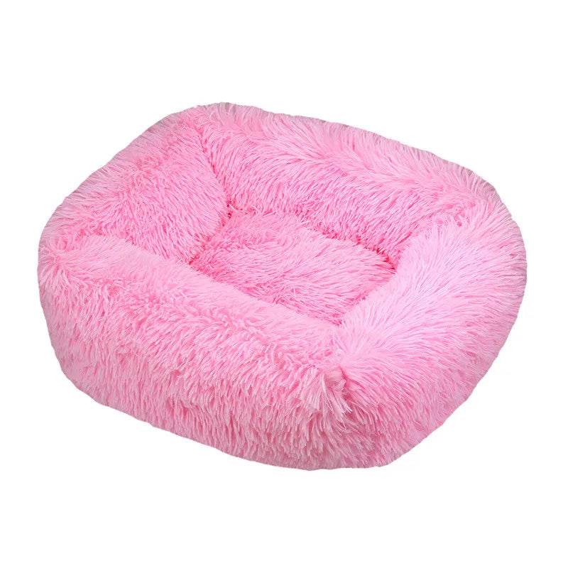 Luxury Dog Bed Square Dog Beds Long Plush Dog Mat Beds for Small Medium Large Dogs Supplies Pet Dog Calming Bed Washable Kennel